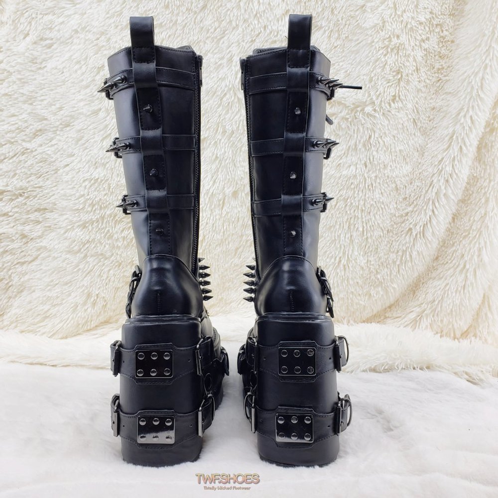 Swing 327 Knee High Platform Goth Punk Rock Boots Swing RESTOCKED - Picture 11 of 16